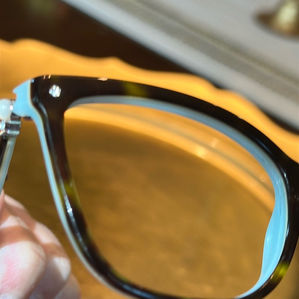 Tiffany & Co tortoise blue Swarovski Crystal Eyeglass frames - Picture 15 of 15